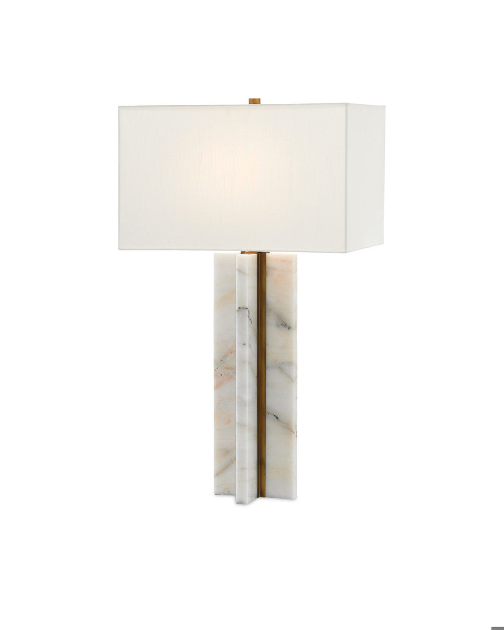 Currey and Company Khalil Table Lamp Natural, Antique Brass