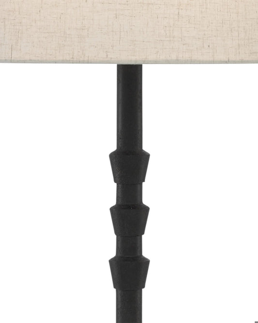 Lohn Black Table Lamp, Currey and Company (6000-0344 NKGP)