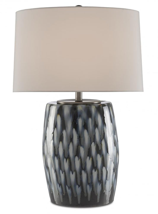 Currey and Company Milner Blue Table Lamp Indigo, Cloud