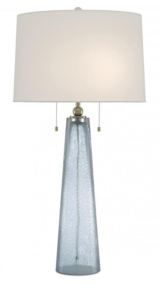 Currey and Company Looke Blue Table Lamp Blue