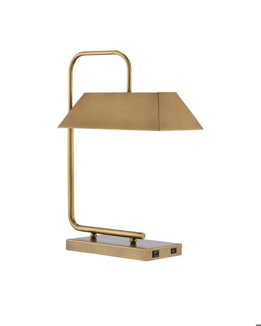 Hoxton Brass Table Lamp Currey and Company 6000-0565