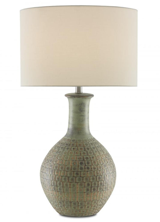 Currey and Company Loro Green Table Lamp Moss Green