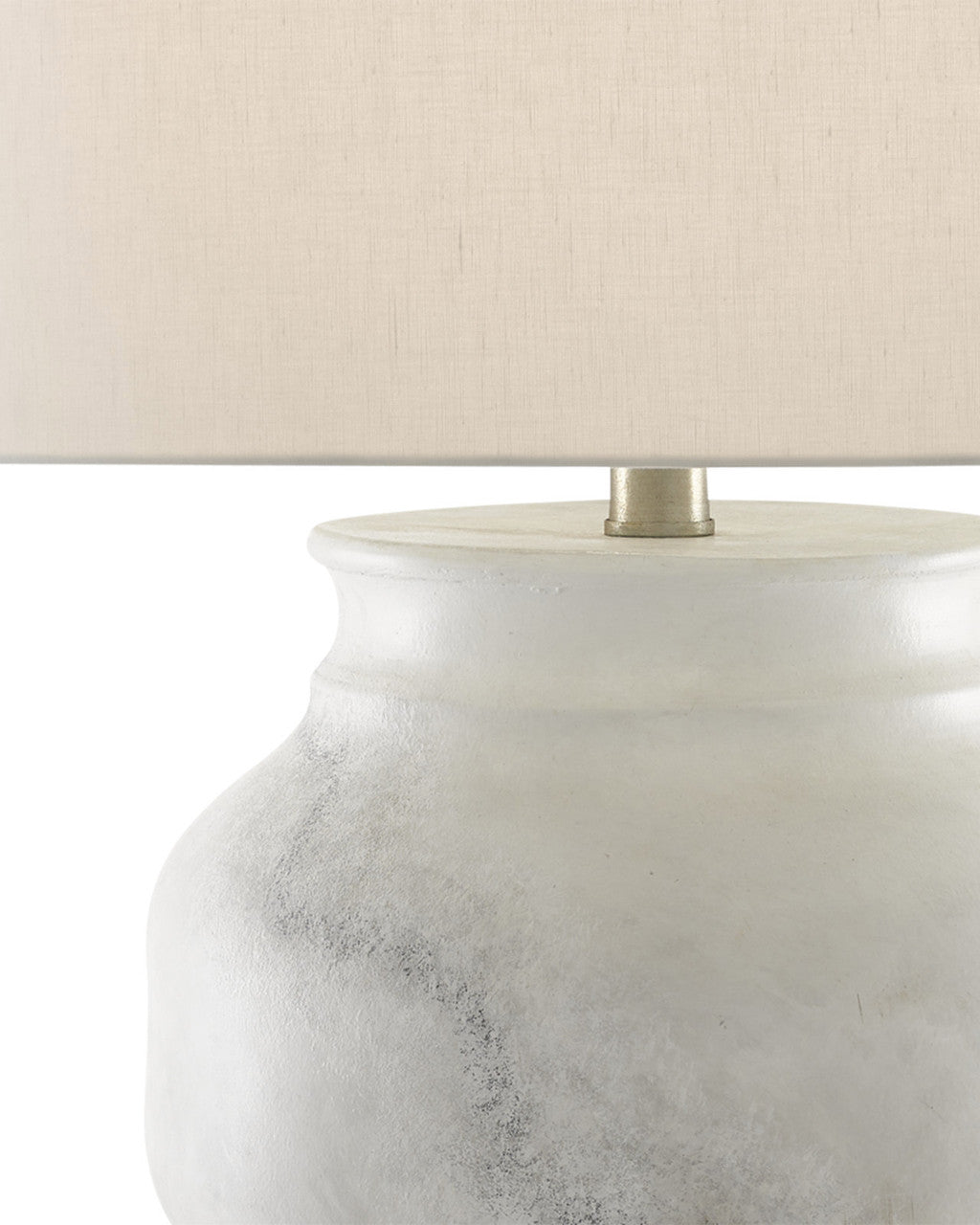 Kalossi White Table Lamp, Currey and Company 6000-0623