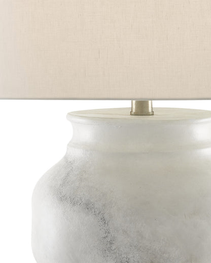 Kalossi White Table Lamp, Currey and Company 6000-0623