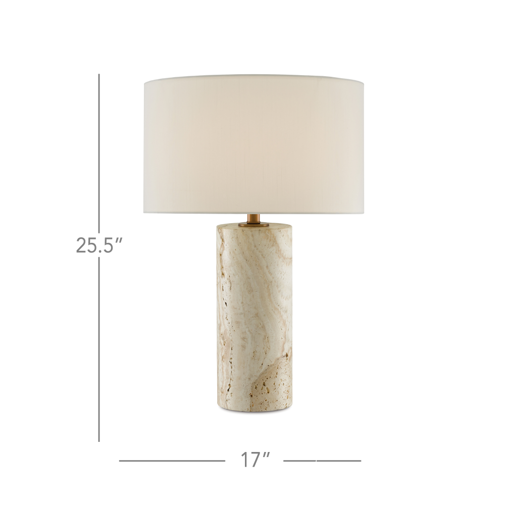 Vespera Table Lamp, 1-Light, Antique Brass, Brass, 25.5"H, Currey and Company (6000-0656 RQ3X)