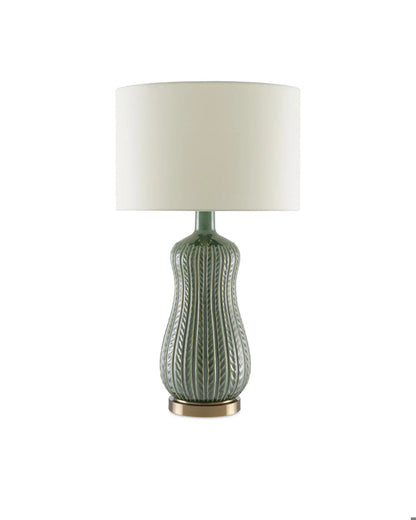 Mamora Green Table Lamp, Currey and Company 6000-0673