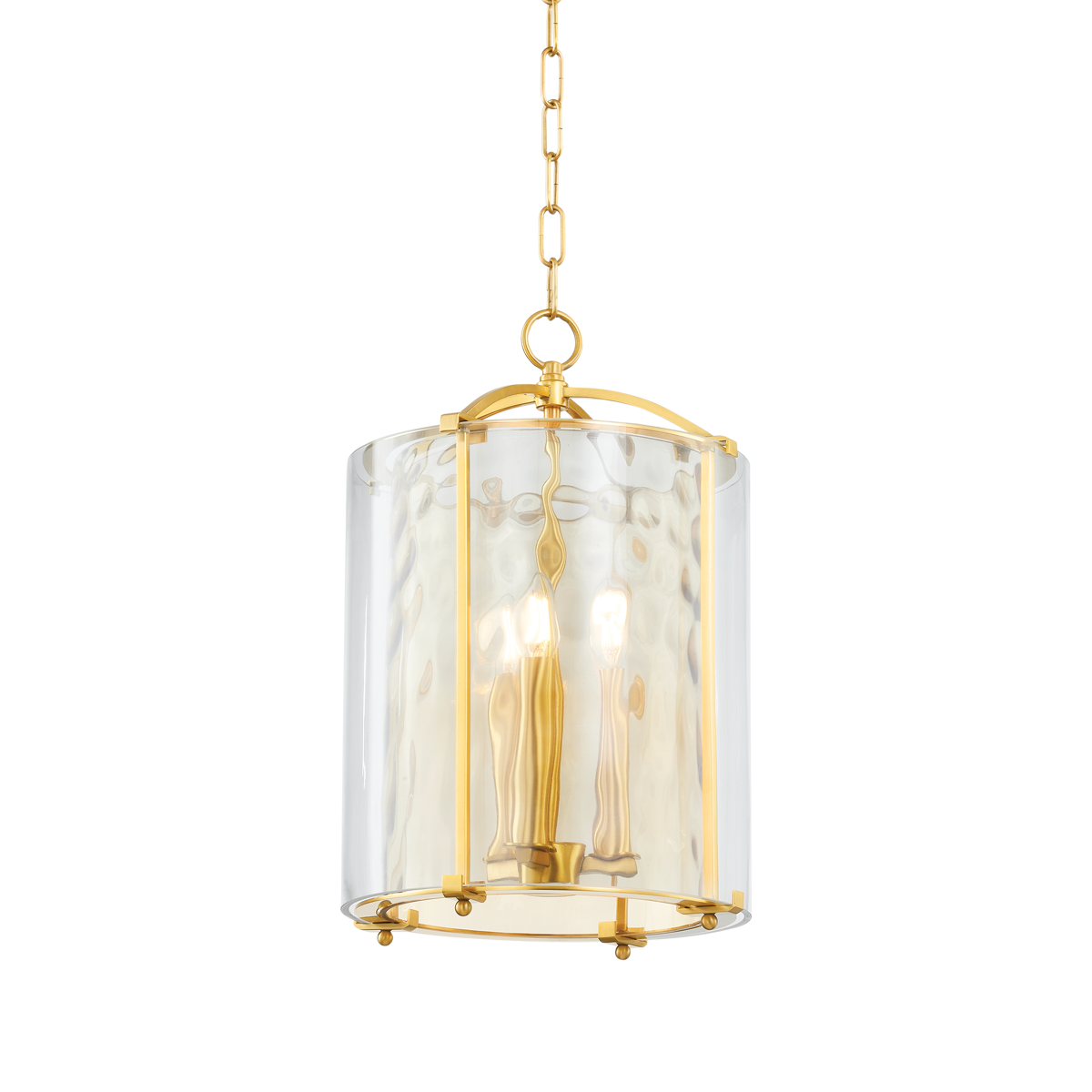 Hudson Valley Ramsey 3-Light Lantern Aged Brass