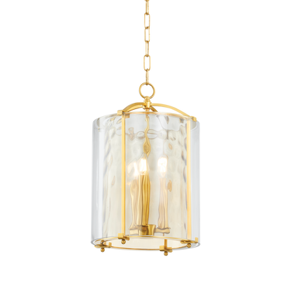 Hudson Valley Ramsey 3-Light Lantern Aged Brass