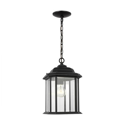 Generation Lighting Kent One Light Outdoor Pendant Black