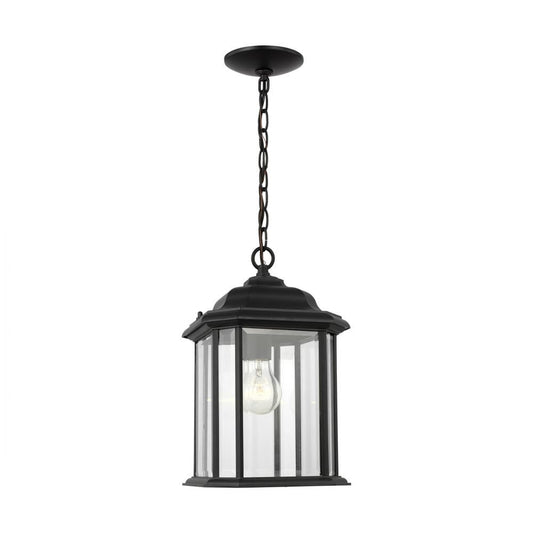 Generation Lighting Kent One Light Outdoor Pendant Black