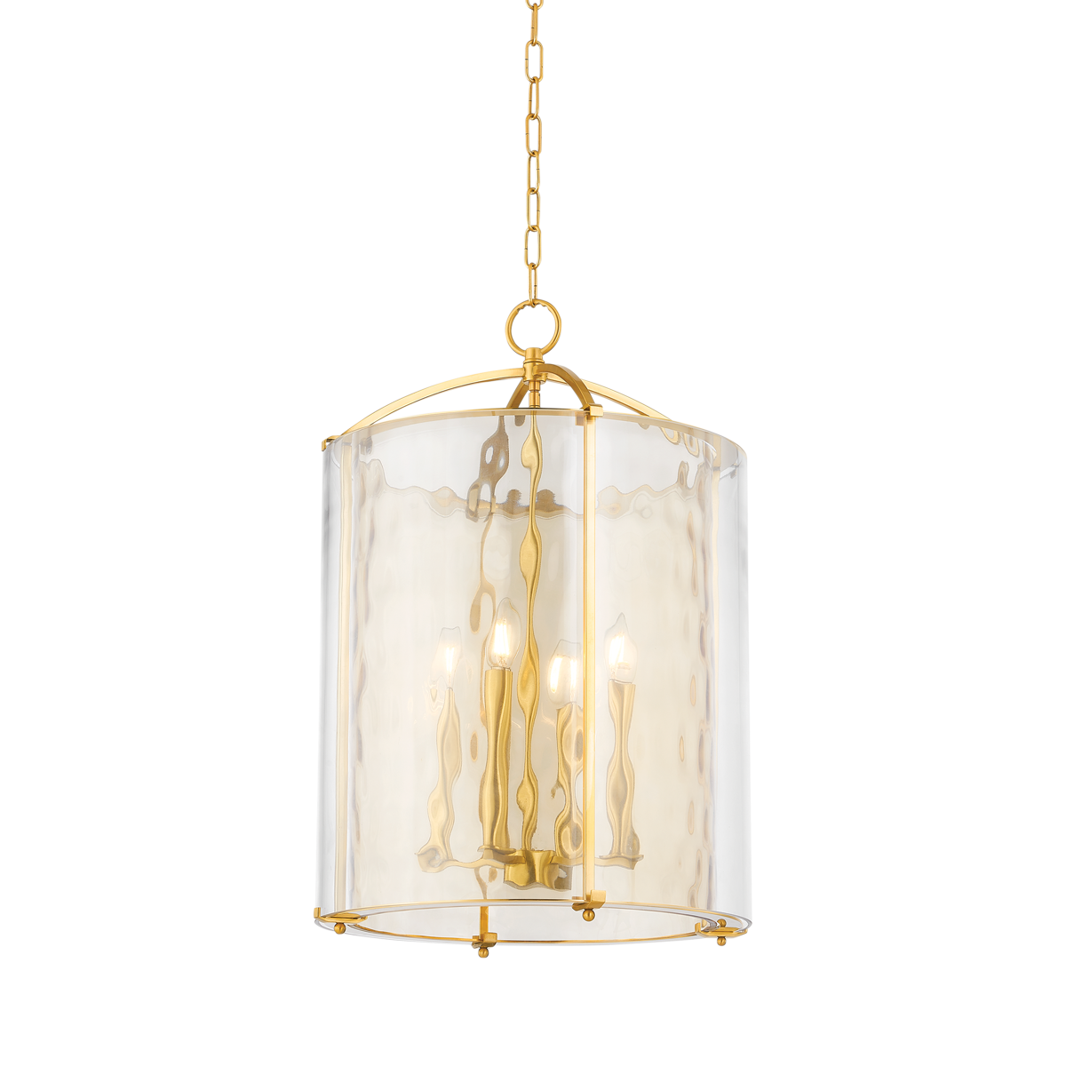 Hudson Valley Ramsey 4-Light Lantern Aged Brass