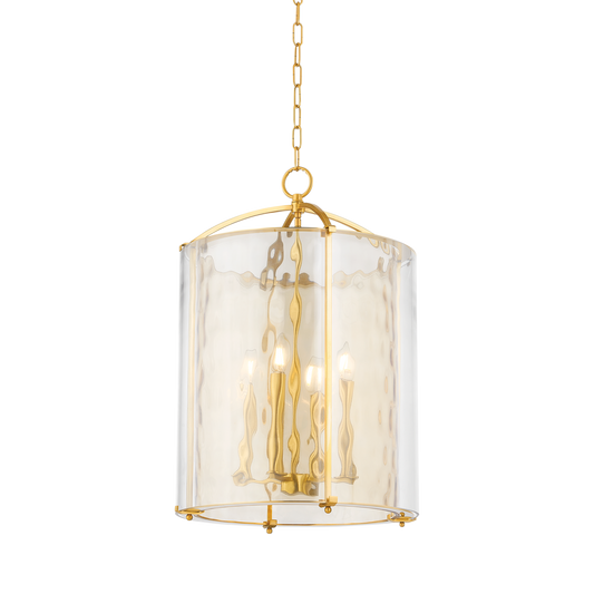 Hudson Valley Ramsey 4-Light Lantern Aged Brass