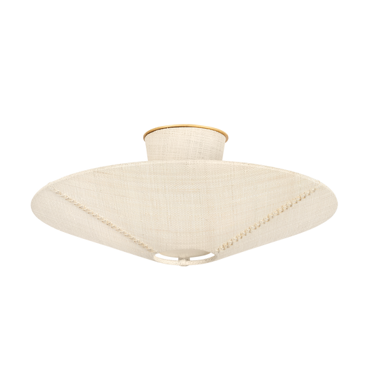 Hudson Valley Salisbury Mills 3-Light Semi-Flush Mount Gold Leaf