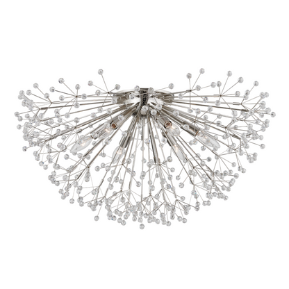 Hudson Valley Dunkirk Semi-Flush Mount Polished Nickel