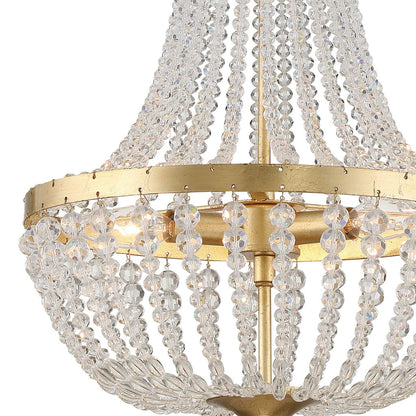 Rylee Mini Chandelier - Antique Gold 19"H, Crystorama (603-GA 2KYNR)