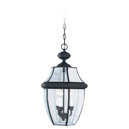 Generation Lighting Lancaster Three Light Outdoor Pendant Black