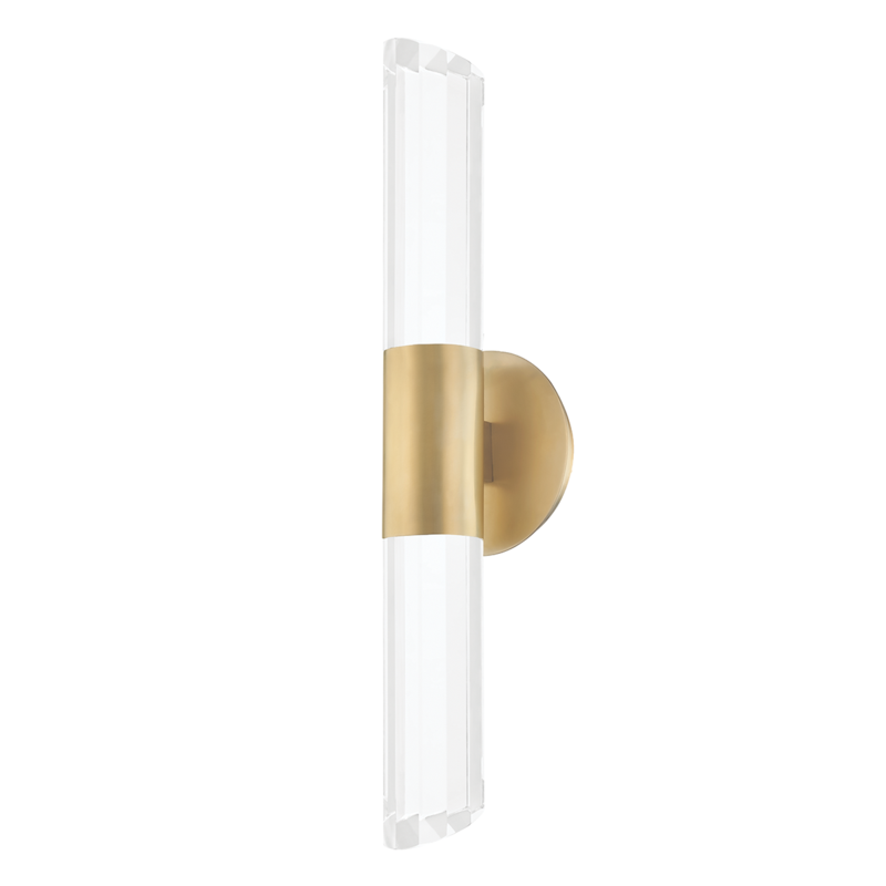 Hudson Valley Rowe Wall Sconce Aged Brass