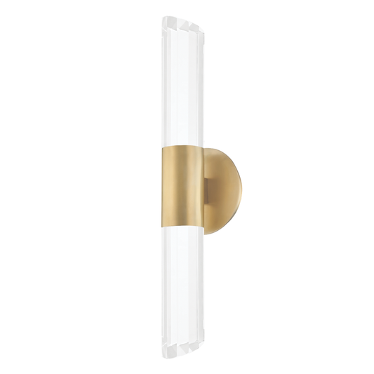 Hudson Valley Rowe Wall Sconce Aged Brass