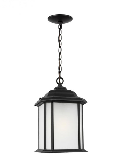 Generation Lighting Kent One Light Outdoor Pendant Black