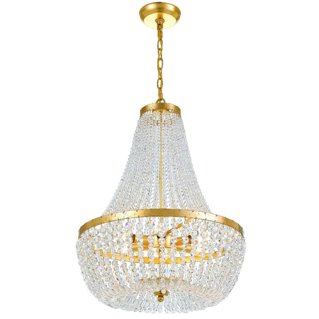 Crystorama Rylee 6 Light Chandelier Matte Black