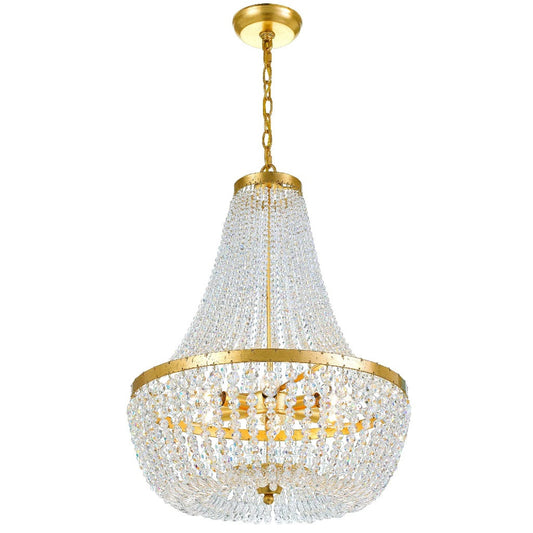 Crystorama Rylee 6 Light Chandelier Matte Black