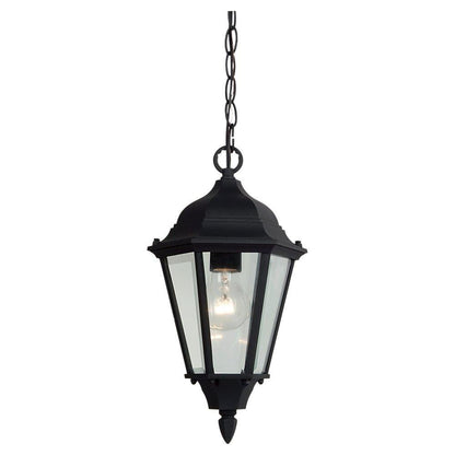 Generation Lighting Bakersville One Light Outdoor Pendant Black