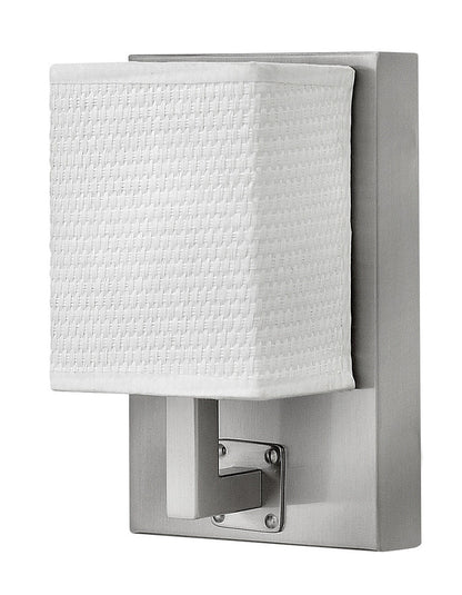 Hinkley Avenue Linen Sconce Brushed Nickel