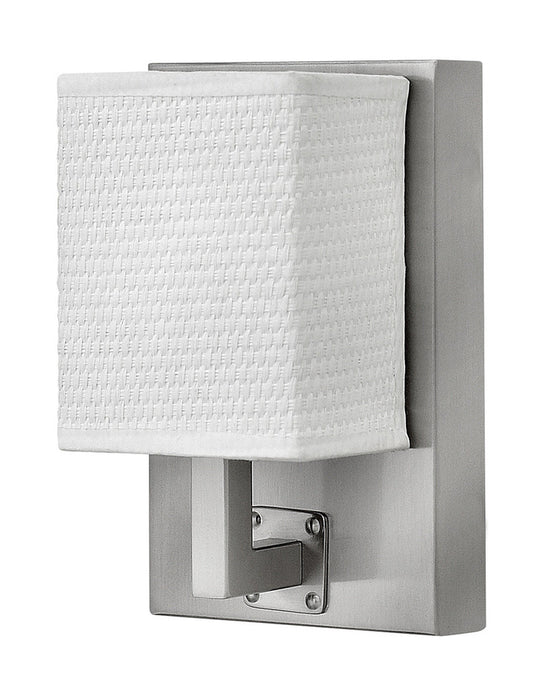 Hinkley Avenue Linen Sconce Brushed Nickel