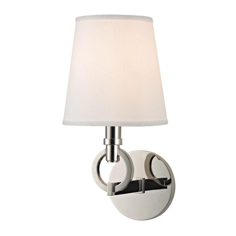 Hudson Valley Malibu Wall Sconce Polished Nickel
