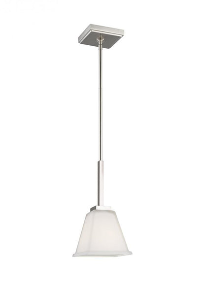 Generation Lighting Ellis Harper One Light Mini-Pendant Brushed Nickel