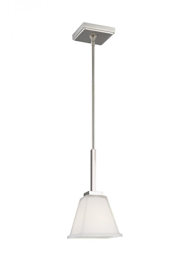 Generation Lighting Ellis Harper One Light Mini-Pendant Brushed Nickel
