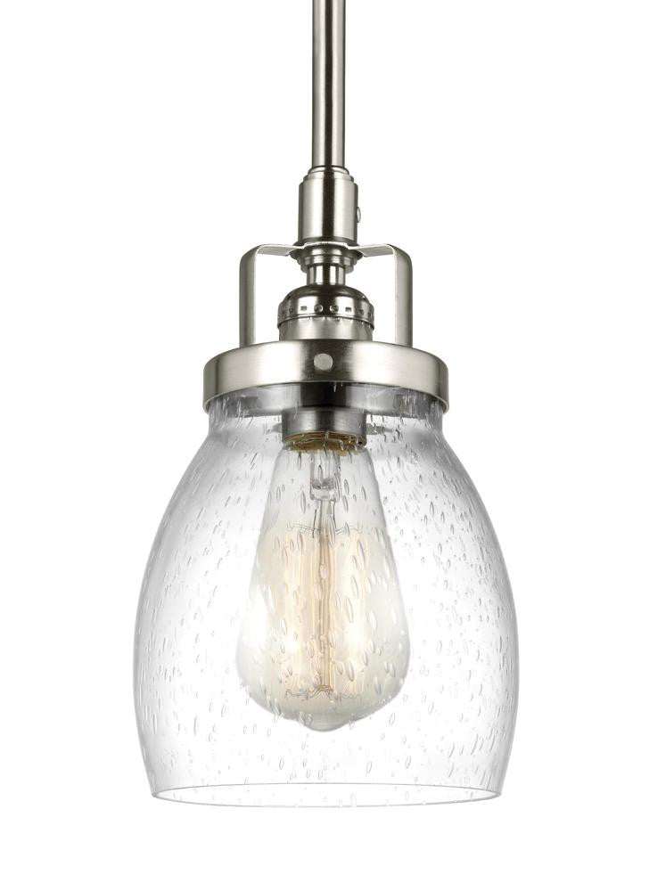 Generation Lighting Belton One Light Mini-Pendant Brushed Nickel
