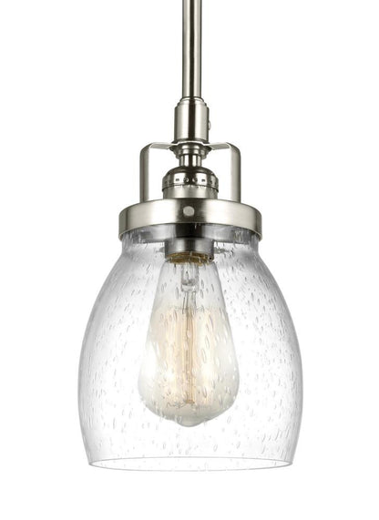 Generation Lighting Belton One Light Mini-Pendant Brushed Nickel