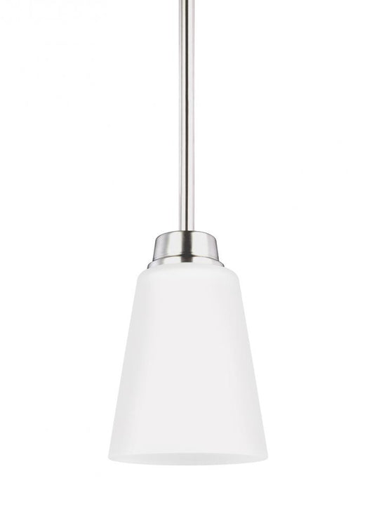 Generation Lighting Kerrville One Light Mini-Pendant Brushed Nickel