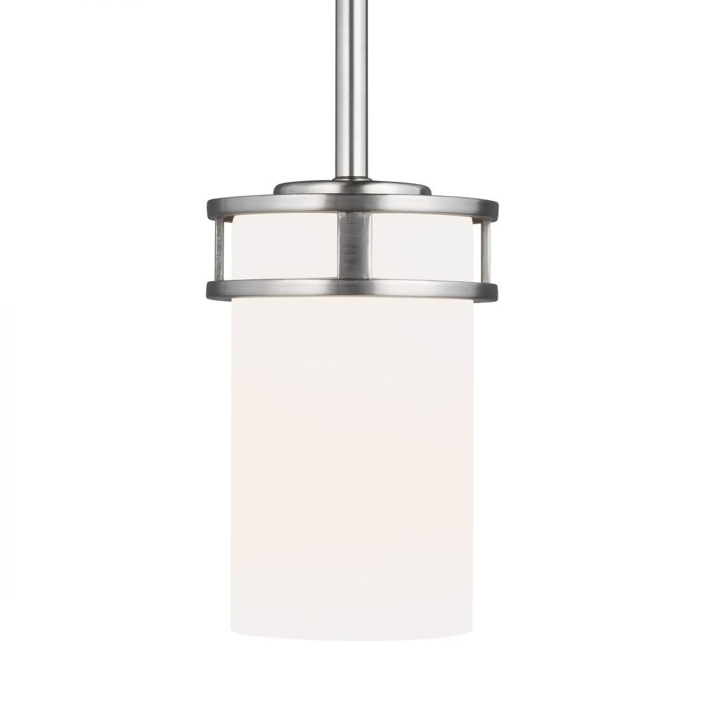 Generation Lighting Robie One Light Mini-Pendant Brushed Nickel