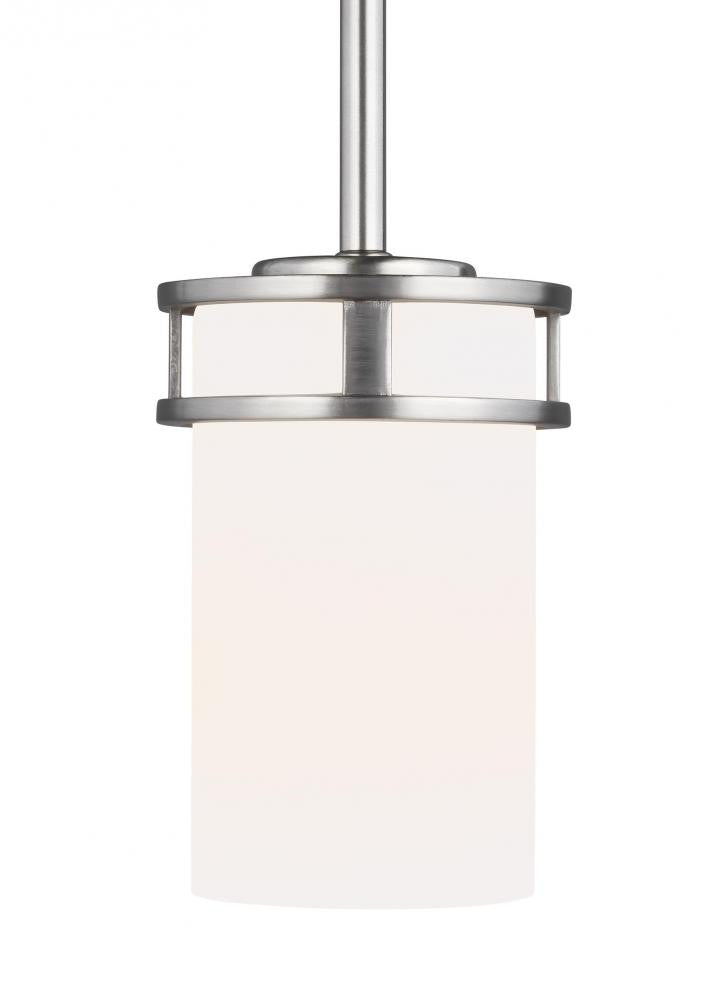Generation Lighting Robie One Light Mini-Pendant Brushed Nickel