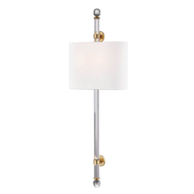 Hudson Valley Wertham Wall Sconce Antique Brass