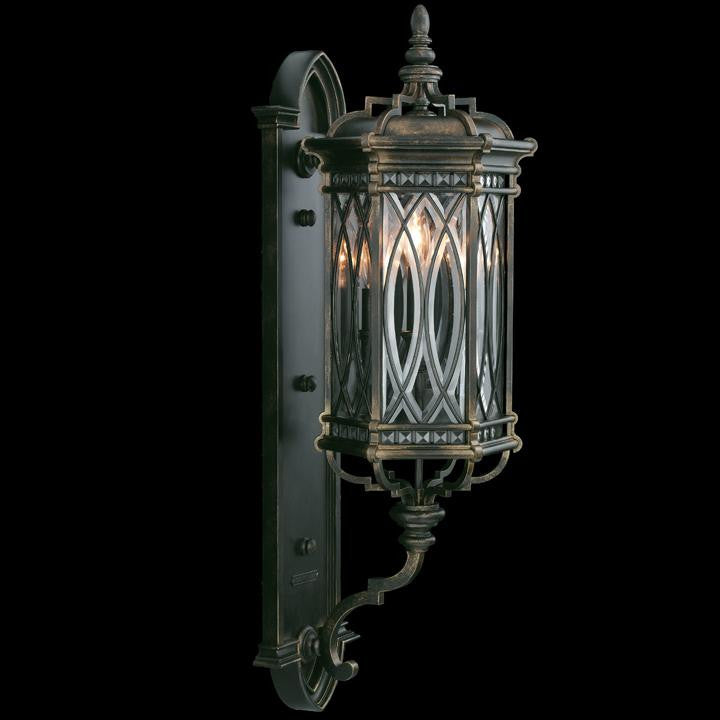 Fine Art Handcrafted Lighting Warwickshire Outdoor Wall Mount Dark Wrought Iron Patina