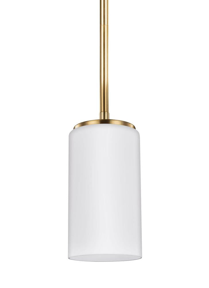 Generation Lighting Alturas One Light Mini-Pendant Satin Brass