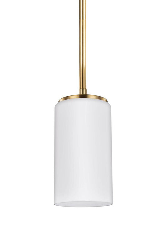 Generation Lighting Alturas One Light Mini-Pendant Satin Brass