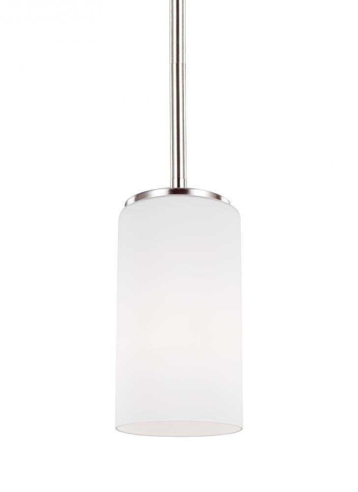 Generation Lighting Alturas One Light Mini-Pendant Brushed Nickel