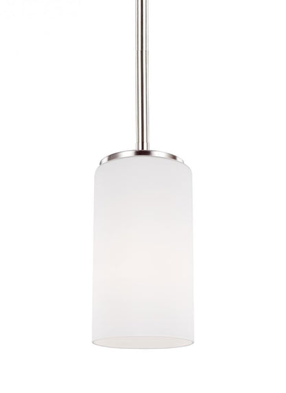 Generation Lighting Alturas One Light Mini-Pendant Brushed Nickel
