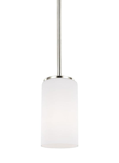 Generation Lighting Alturas One Light Mini-Pendant Brushed Nickel