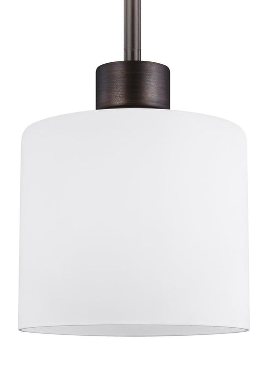 Generation Lighting Canfield One Light Mini-Pendant Brushed Nickel