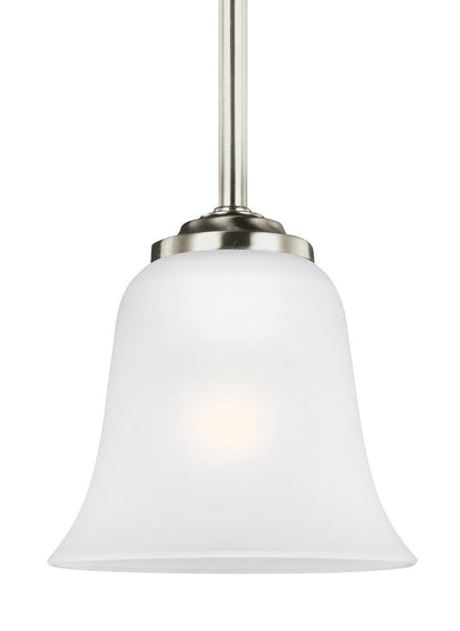 Generation Lighting Emmons One Light Mini-Pendant Brushed Nickel