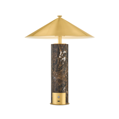 Hudson Valley Permont Table Lamp in Aged Brass, alternate view