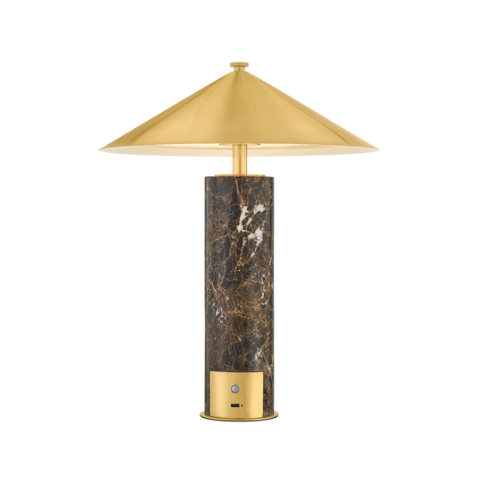 Hudson Valley Permont Table Lamp in Aged Brass, alternate view