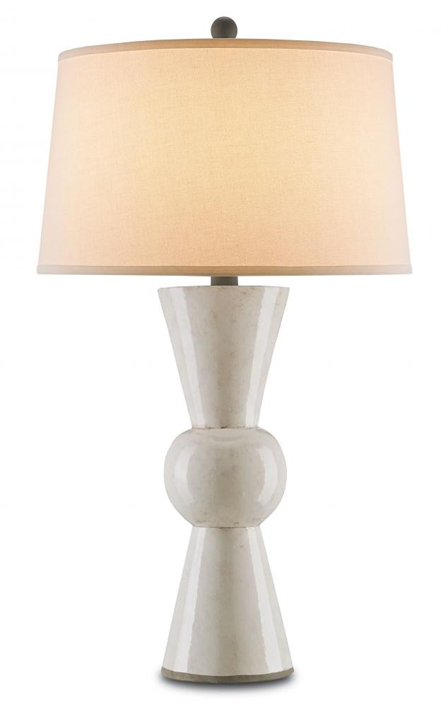 Upbeat White Table Lamp Currey and Company 6198