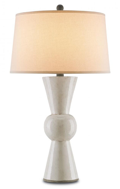 Upbeat White Table Lamp Currey and Company 6198