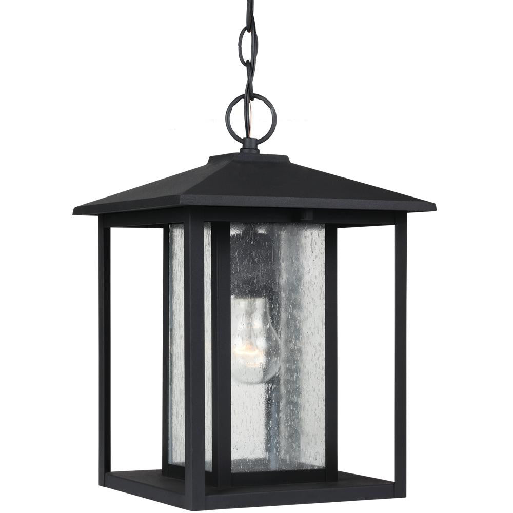 Generation Lighting Hunnington One Light Outdoor Pendant Black